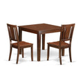 Mahogany 3 Piece Kitchen Table Set with 2 Chairs S56265