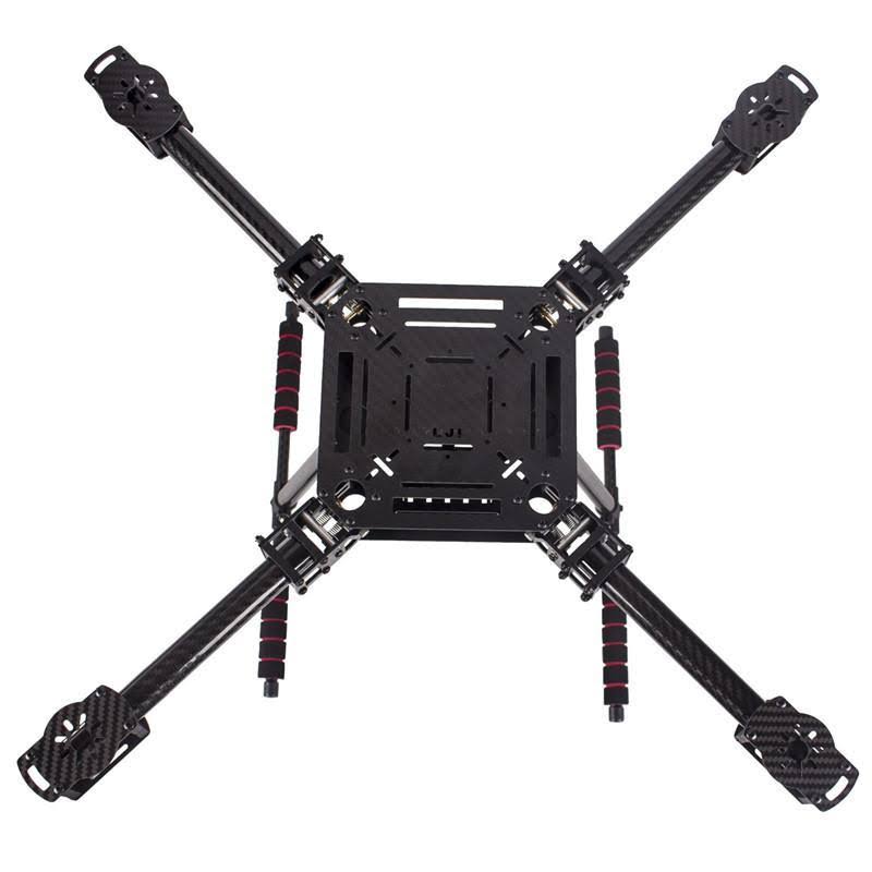 550mm Wheelbase Carbon Fiber Folding RC FPV Frame Kit with Landing Skid W980239