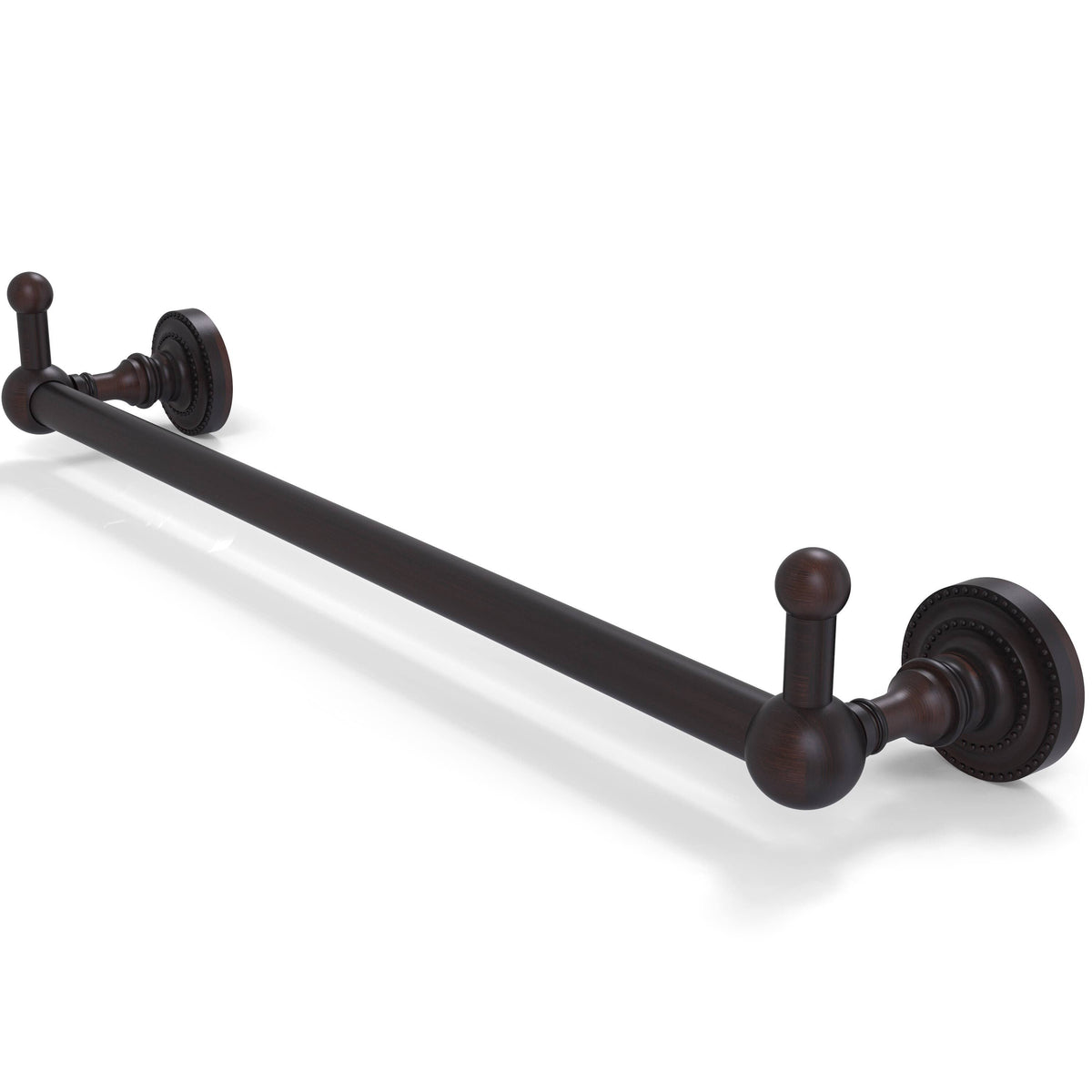 30 inch Towel Bar with Integrated Hooks - Satin Brass U99162
