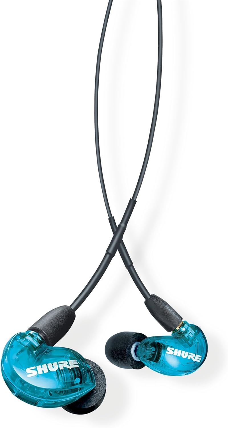 Clear Wired Sound Isolating Earphones with Carrying Case and Fit Kit P492