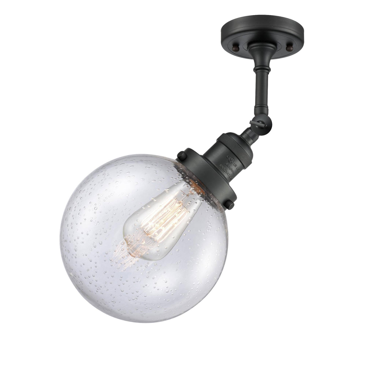 Matte Black LED Semi-Flush Mount Light M151586
