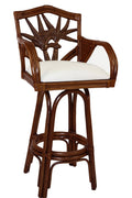 Indoor Swivel Rattan & Wicker Barstool Z79031