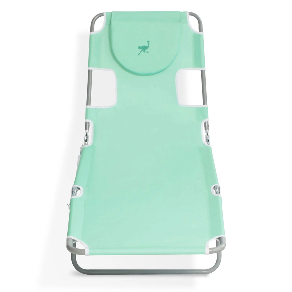 Teal Folding Chaise Lounge Chair 2 Pack F54884