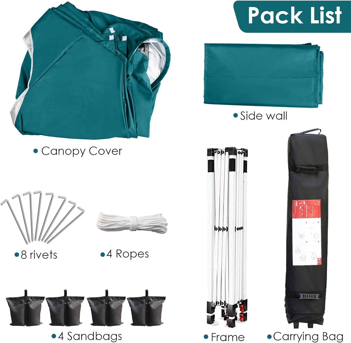 10'x10' Anti-UV Instant Shelter Canopy Tent with Carrying Bag N917685