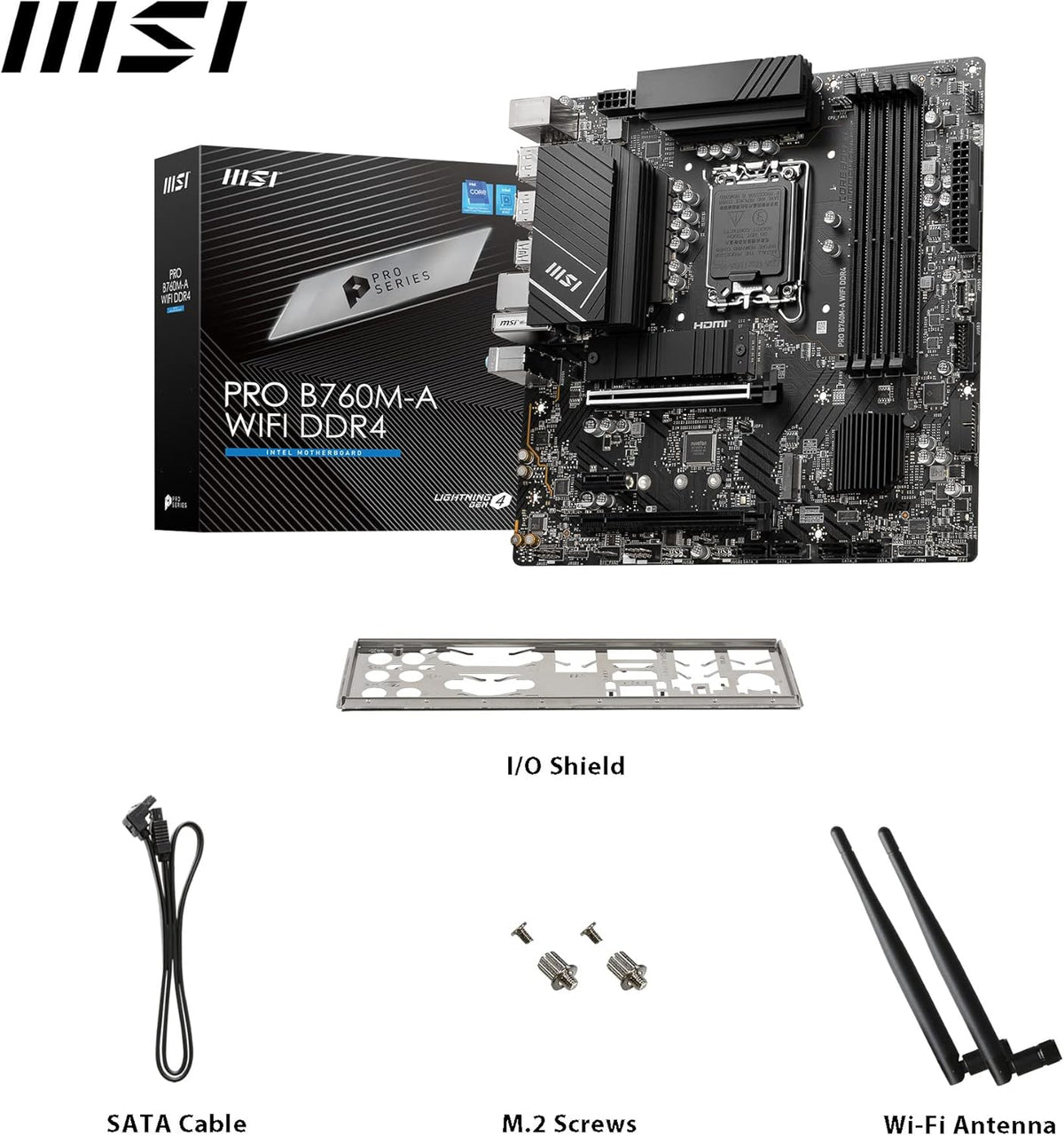 B760M-A WIFI DDR4 mATX Motherboard S717111