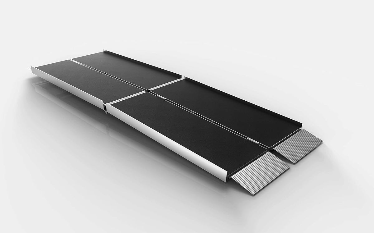Suitcase Trifold Portable Ramp with Slip-Resistant Surface, 8 Foot Y2727