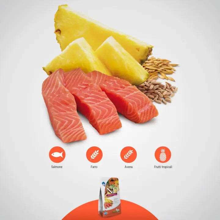 Spelt, Oats Tropical Selection Salmon Medium / Maxi Adult Dog Food B428919