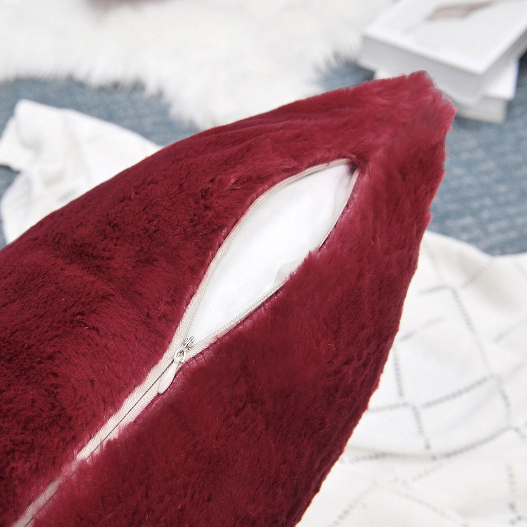 Faux Fur Throw Pillow Cover 4 Piece Set A888536