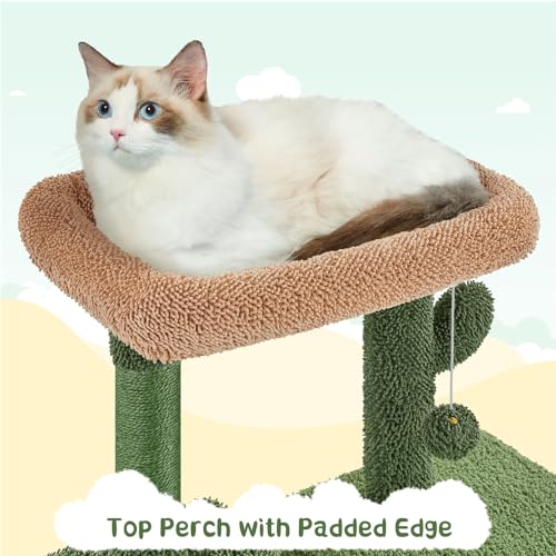 63" H Multi-Level Cat Tree with Sisal-Covered Scratching Posts & Condo & Hammock G98090