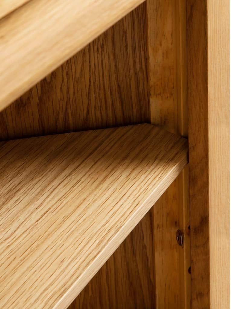 Solid Oak Wood Corner Cabinet D6105
