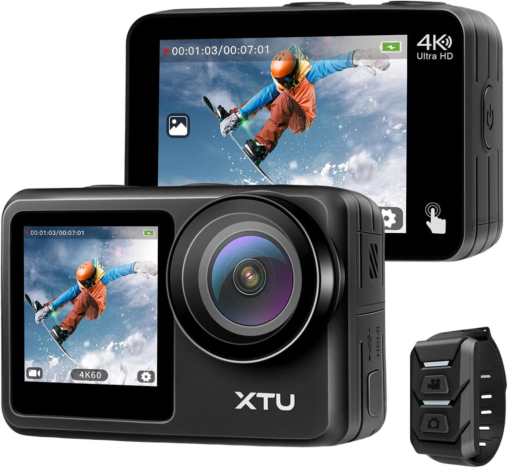 4K60FPS WiFi Action Camera with Dual Touch Screen Display P96958