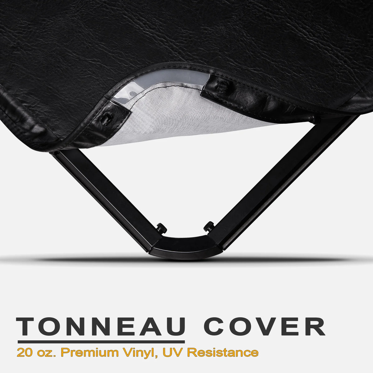 Black Hidden Snap Tonneau Cover for 6.5 Feet Bed C246