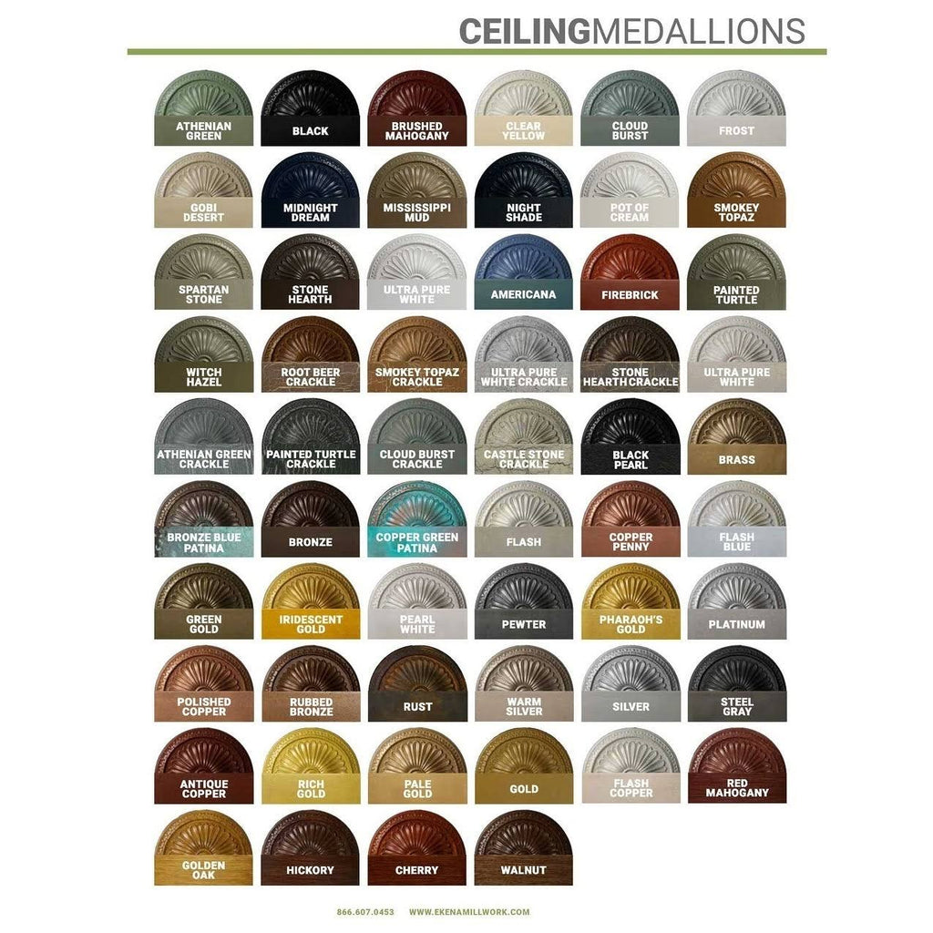 39 1/2x22OD x 2 1/2x22P Ceiling Medallion Athenian Green G19633