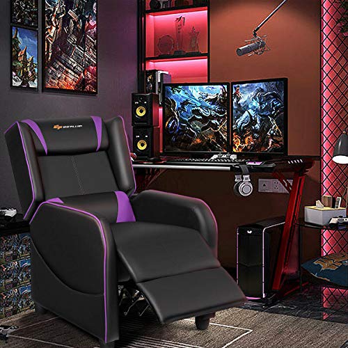 PU Leather Recliner Chair with Footrest S6266