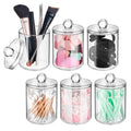 6 Pcs Cotton Swab Ball Pad Holder Clear Makeup Organizer S146