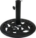 Green Cast Iron Patio Umbrella Base Stand A12927