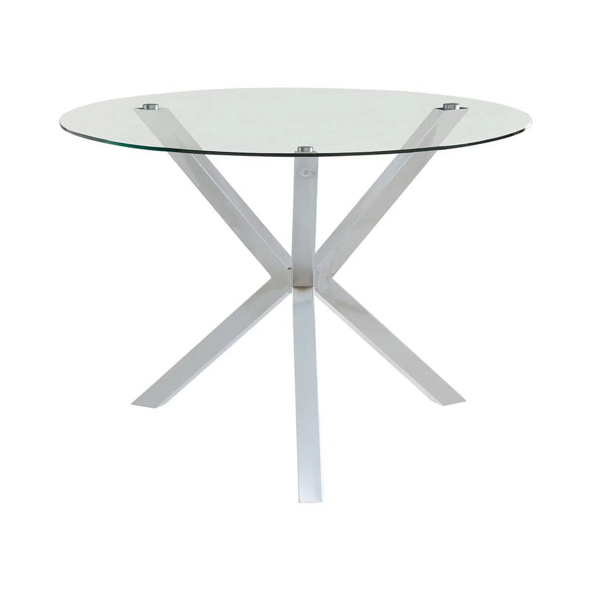Contemporary Round Glass Top Dining Table I5163