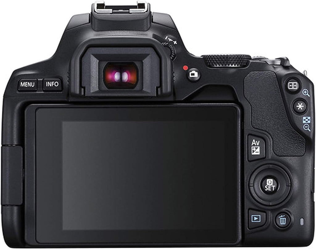 DSLR Camera with 18-55mm and 55-250mm and 420-800mm Lenses 64GB Memory Case Tripod Flash Remote 38pc Bundle E23049