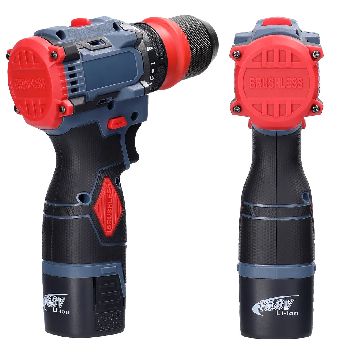 Electric Drill Screwdriver 45Nm Torque 16.8V Lithium R942