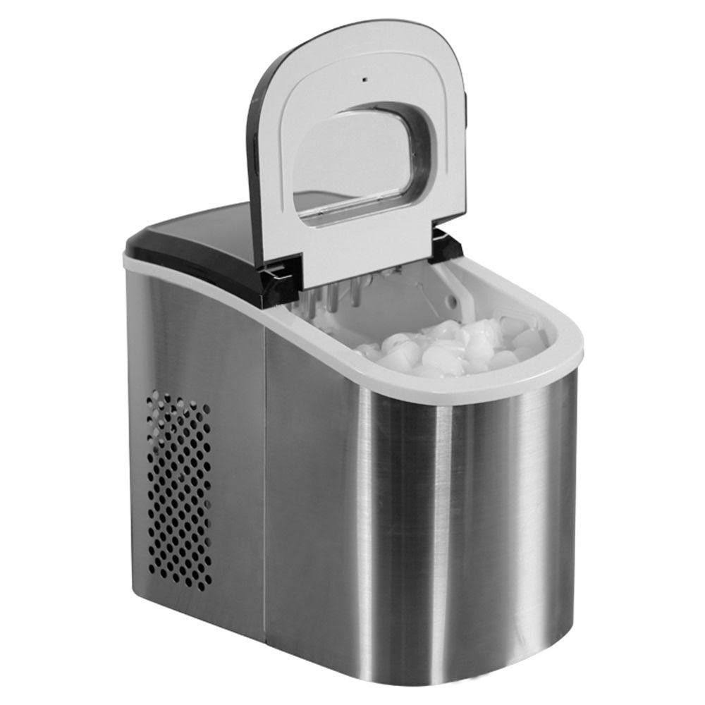 27 lb. Portable Countertop Ice Maker in Stainless Steel K932