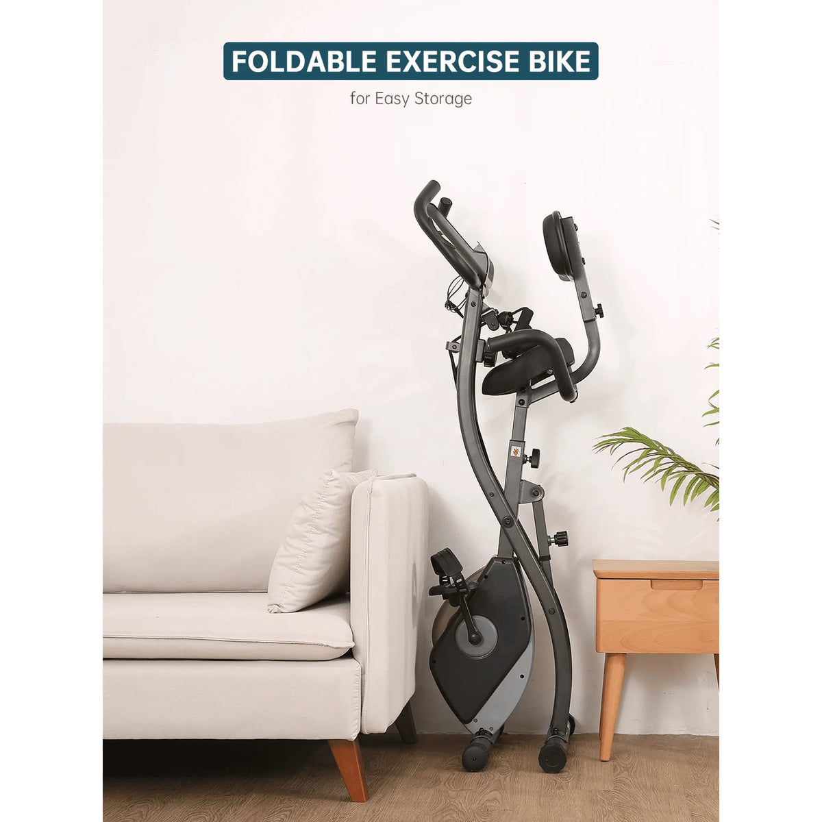 Folding Magnetic Stationary Exercise Bike H96057