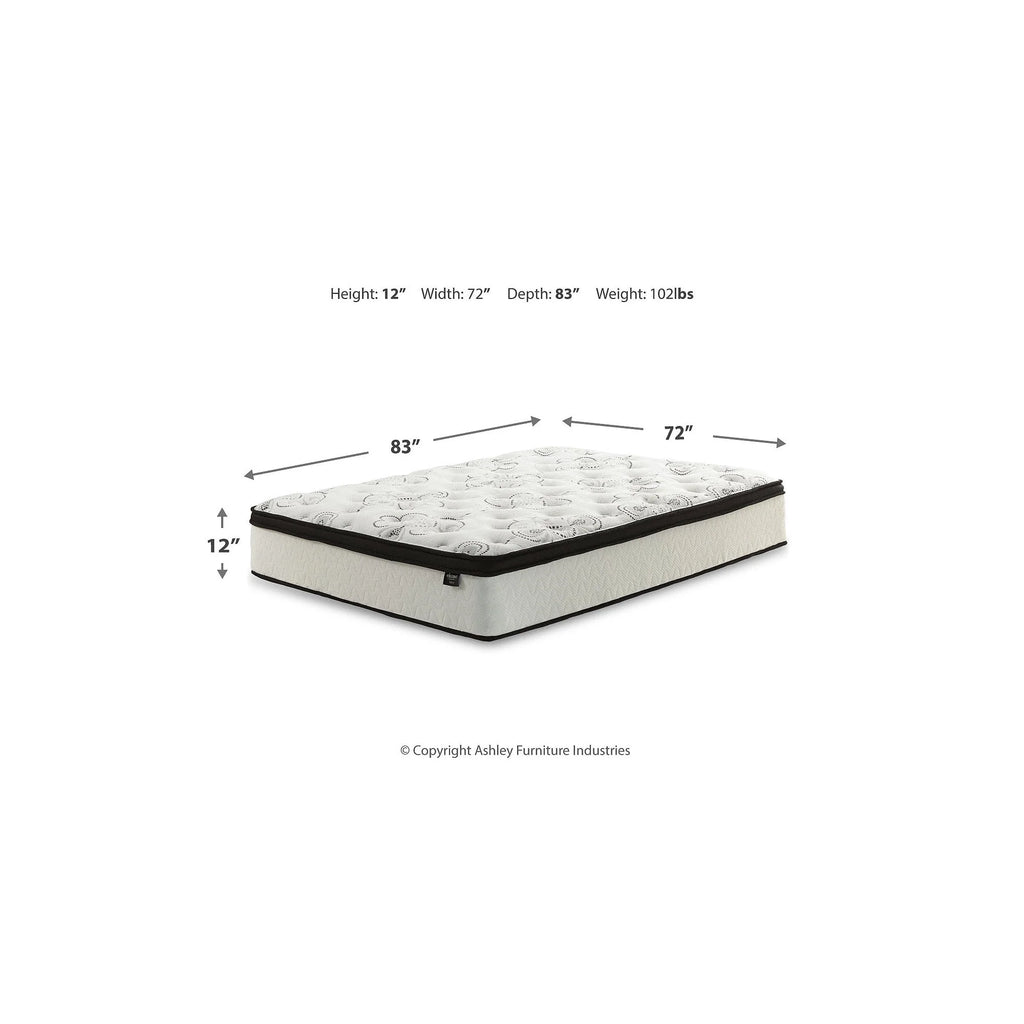 12 Inch Hybrid King Mattress in a Box White R115