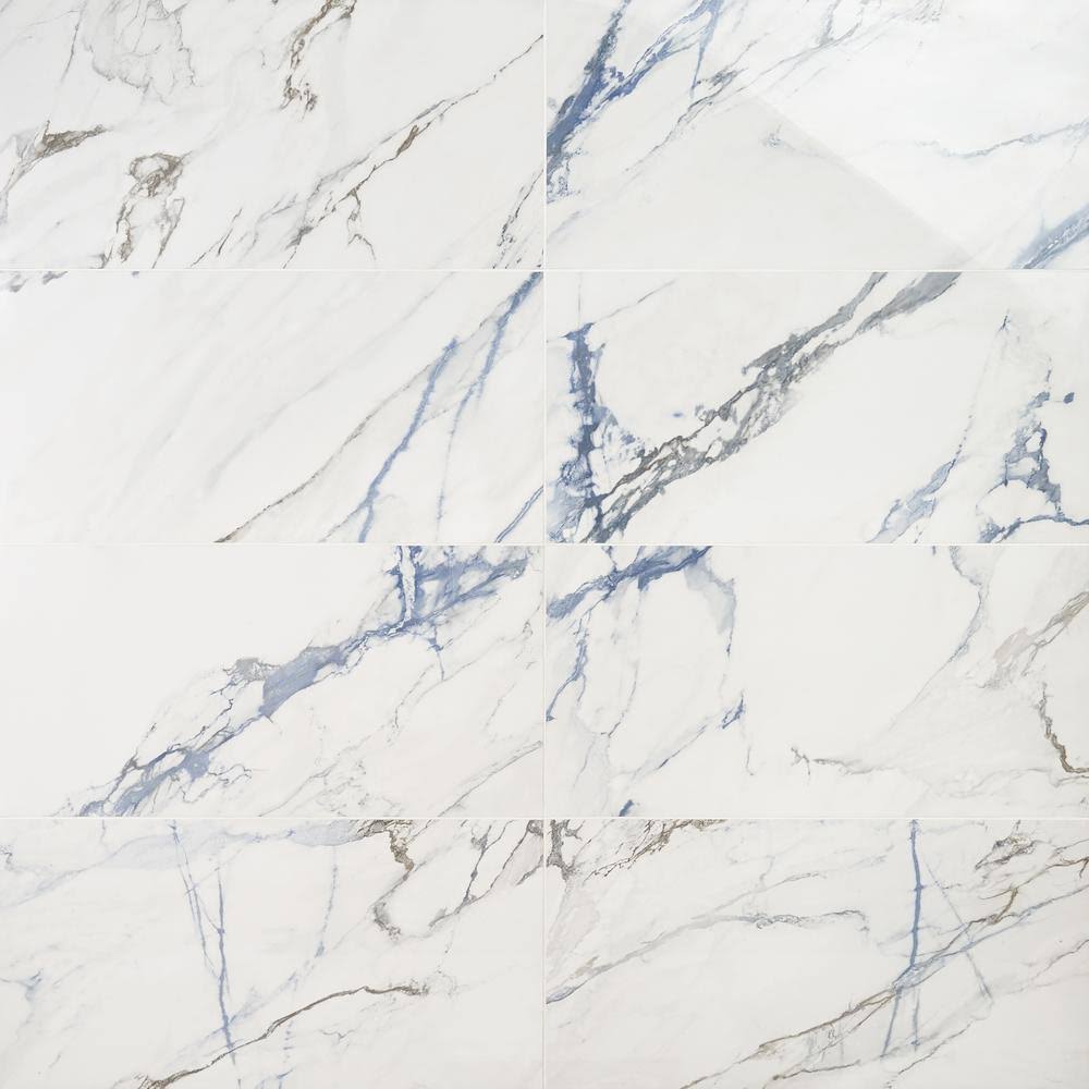 Polished Porcelain Floor and Wall Tile 12 in. x 24 in. 6-Piece H711603