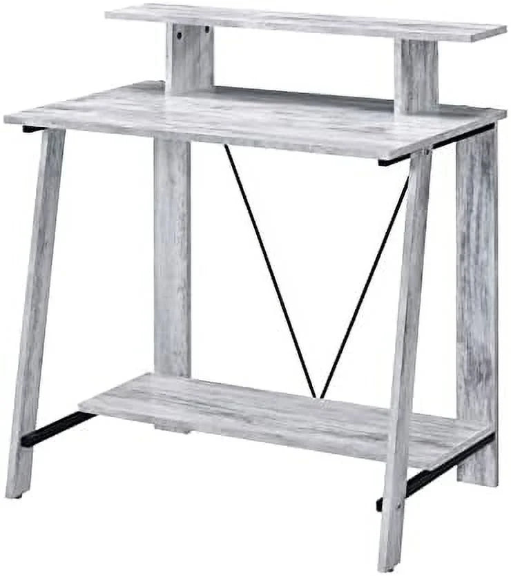 32'' Small Corner Computer Desk with Shelves U442132
