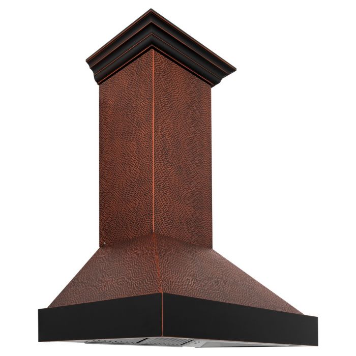 48 in. Hand-Hammered Copper Finish Wall Range Hood Q560233