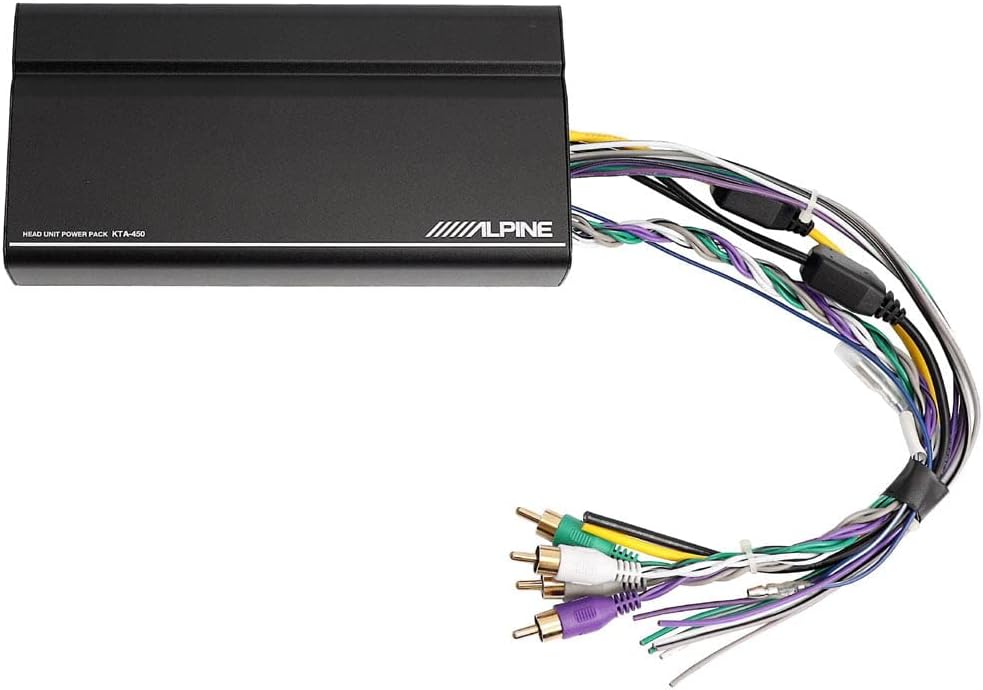 Receiver Compatible with CarPlay and Android Auto - Includes 4-Channel Power Pack Amp Q500