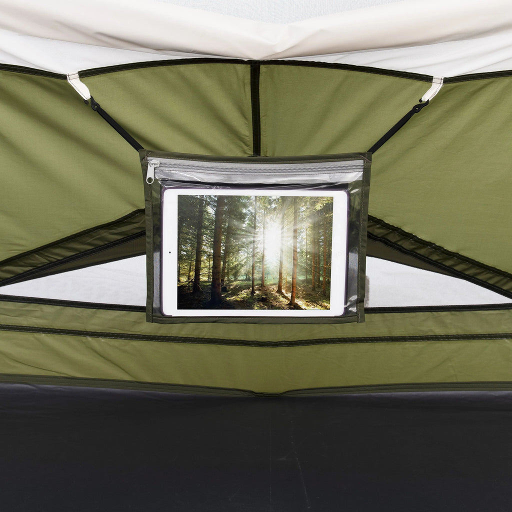8 Person Camping Tent with Covered Entrance F6511