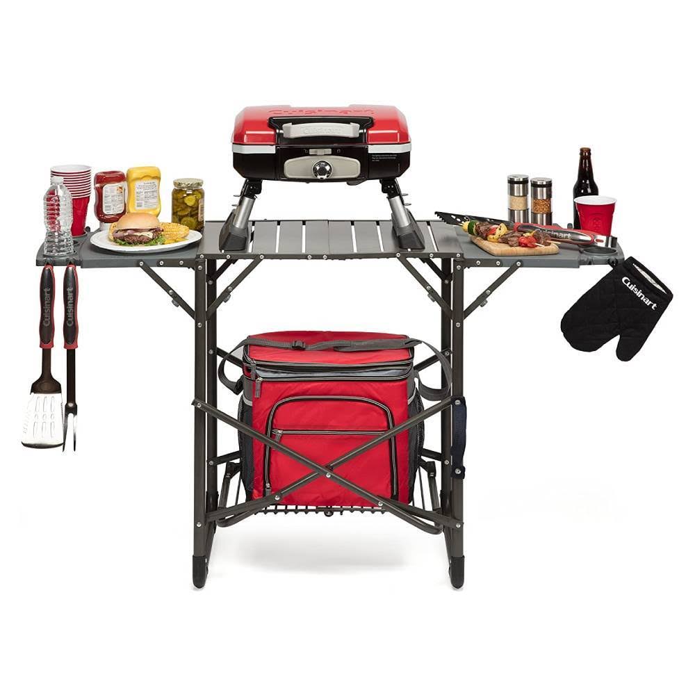 Red Portable Tabletop Gas Grill O54260