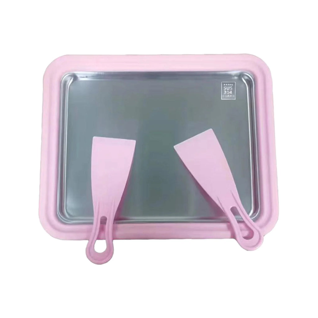 Ice Cream Rolled Maker with 2 Spatulas W12301