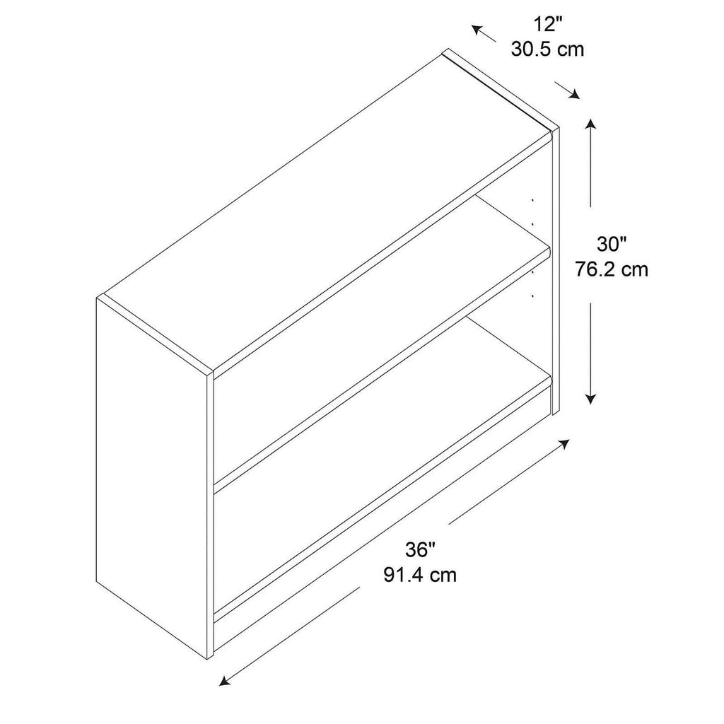 Royal Oak 2 Shelf Bookcase J45248