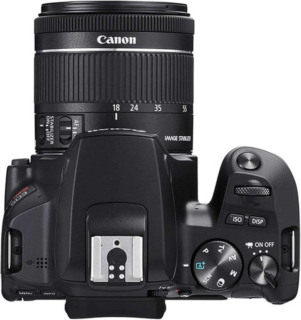 DSLR Camera with 18-55mm and 55-250mm and 420-800mm Lenses 64GB Memory Case Tripod Flash Remote 38pc Bundle E23049