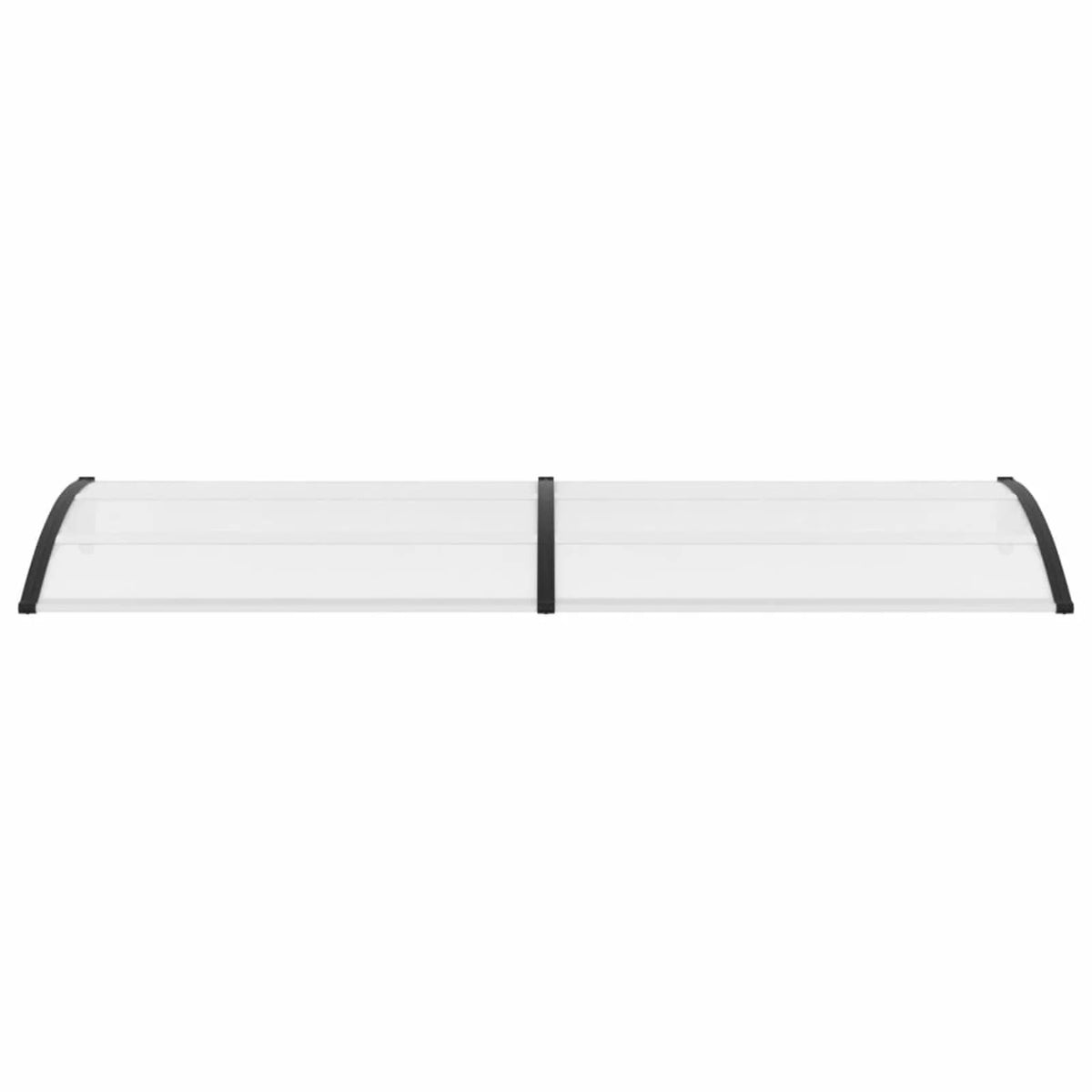 Door Canopy Black and Transparent 118.1"x31.5" PC B360797