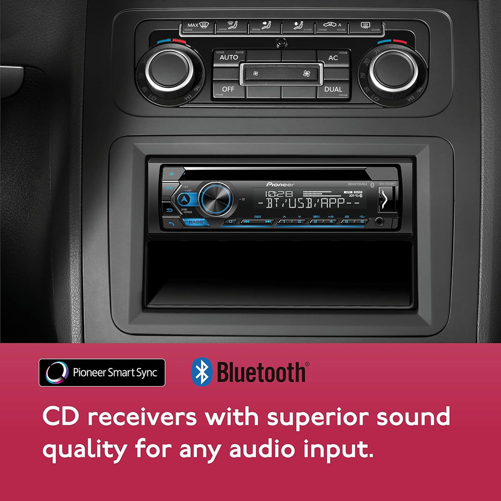 Single-Din Bluetooth CD Receiver with USB/AUX Inputs P560