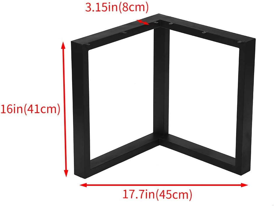 Black Metal Table Legs 2 PCS W869