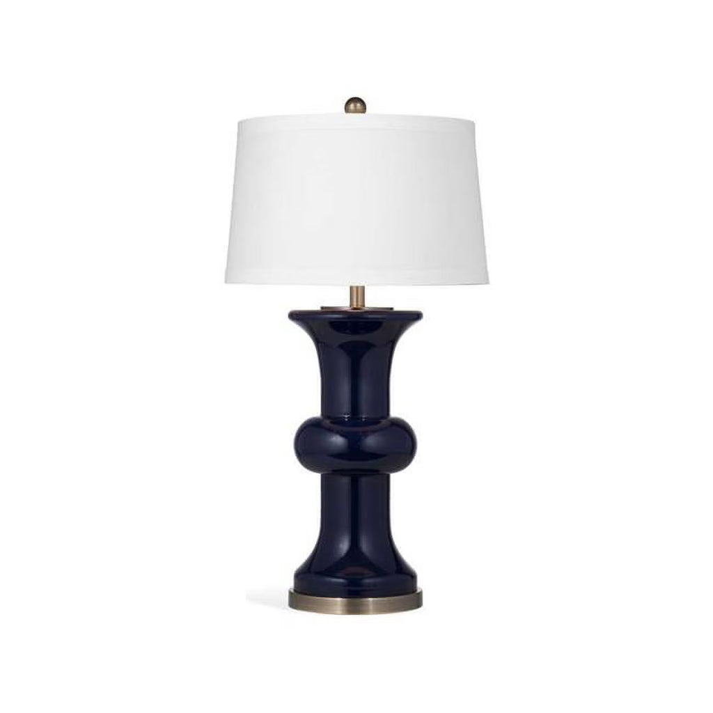Navy Blue Glass Table Lamp Z352
