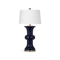 Navy Blue Glass Table Lamp Z352