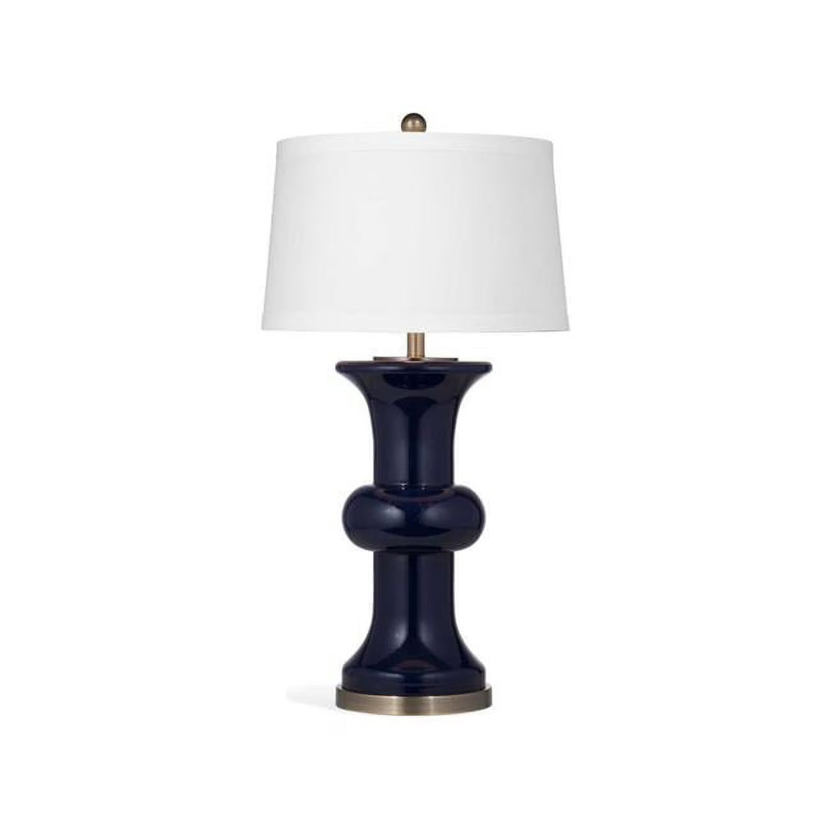 Navy Blue Glass Table Lamp Z352