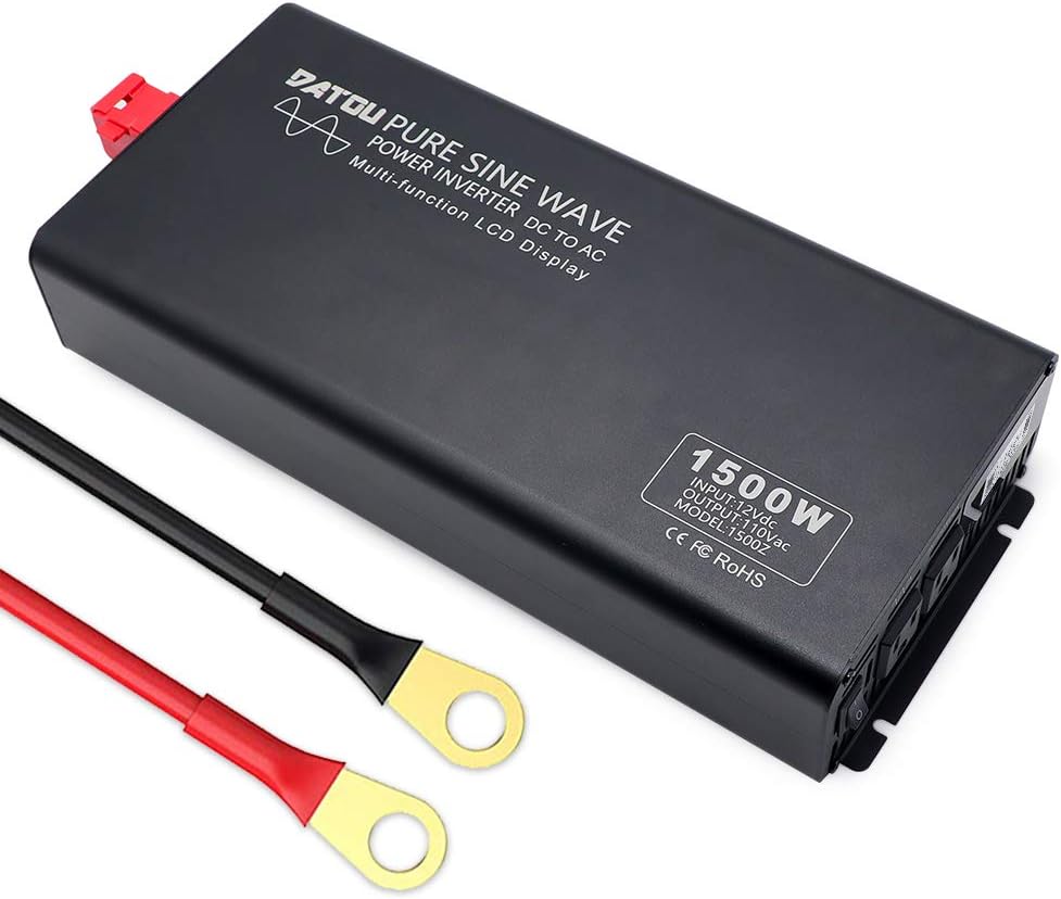 Pure Sine Wave Power Inverter 1000W/2000W Peak DC 12V to 110V AC M5436