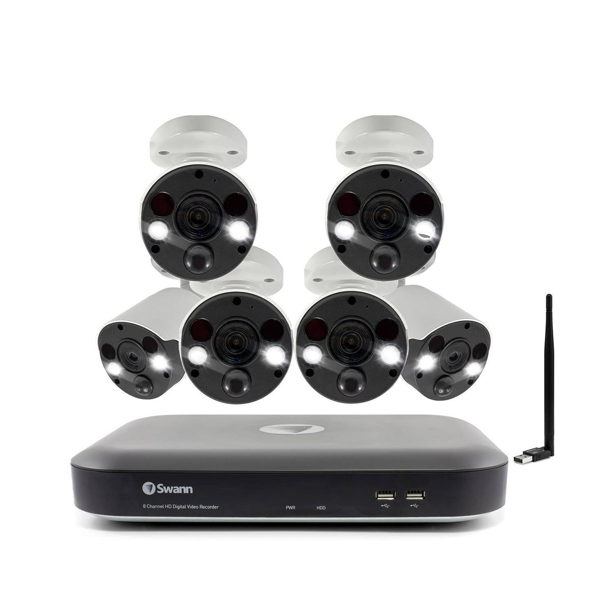 8-Channel 6-Camera 4K Smart Surveillance System O642169