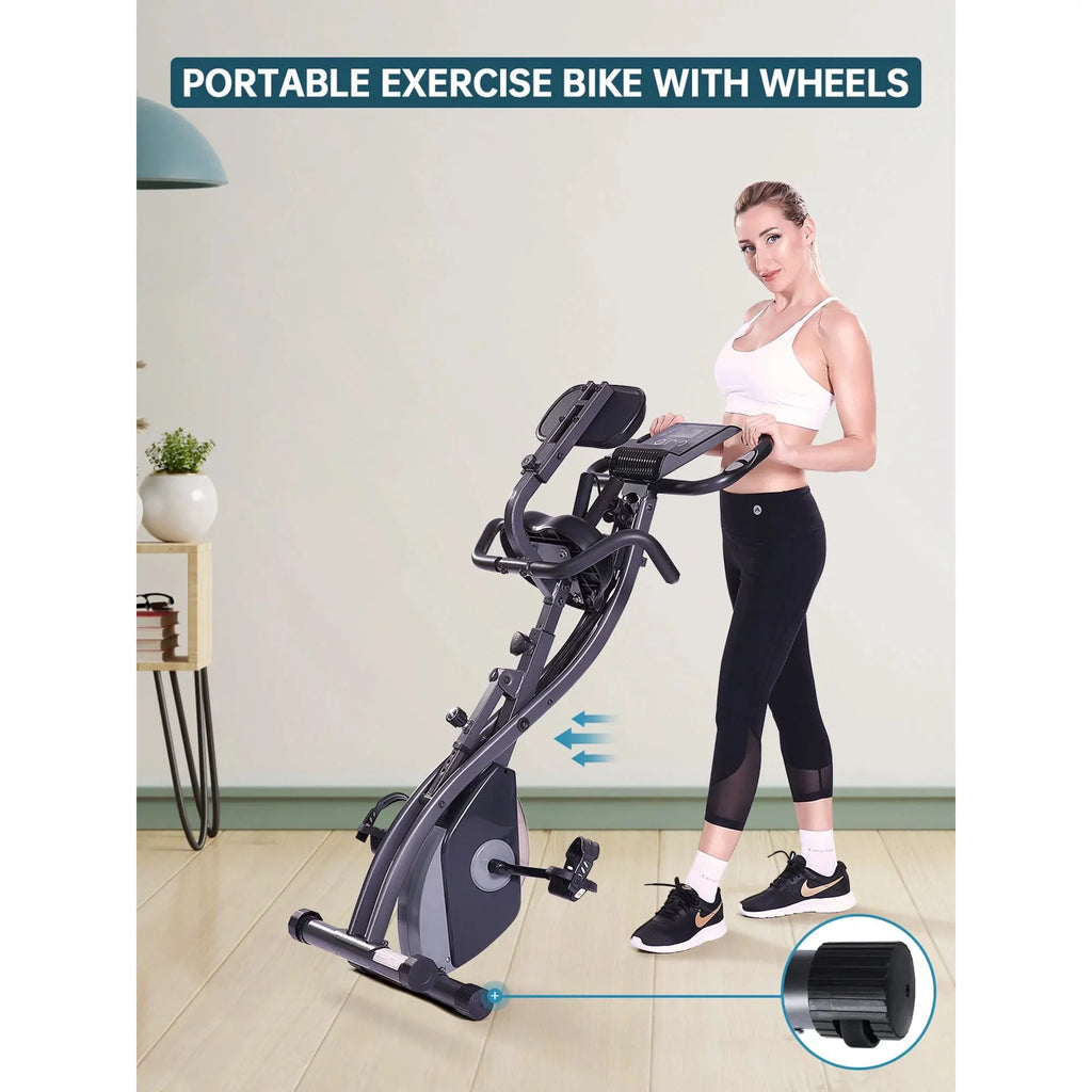Folding Magnetic Stationary Exercise Bike H96057