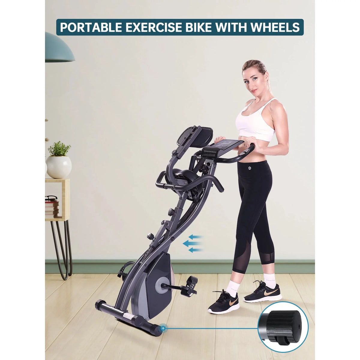 Folding Magnetic Stationary Exercise Bike H96057