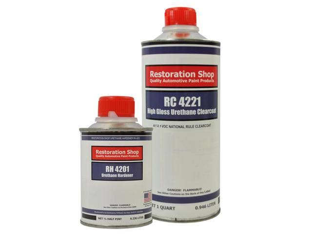 White Urethane Basecoat Clearcoat Car Auto Paint Quart Z3171