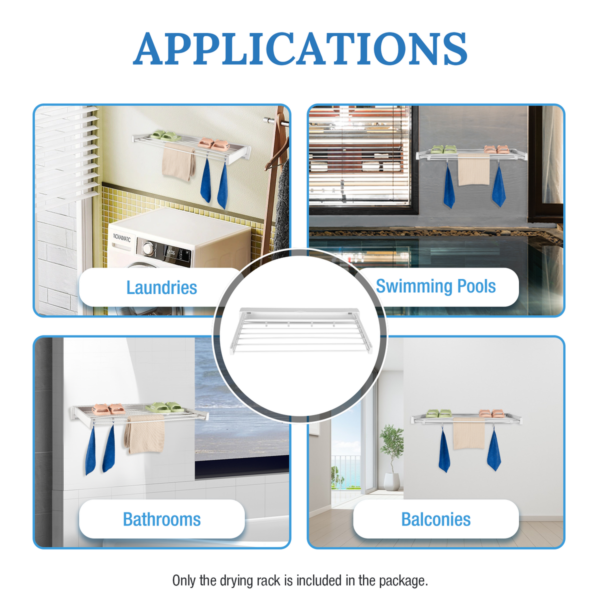 Wall Mounted Retractable Drying Rack M522