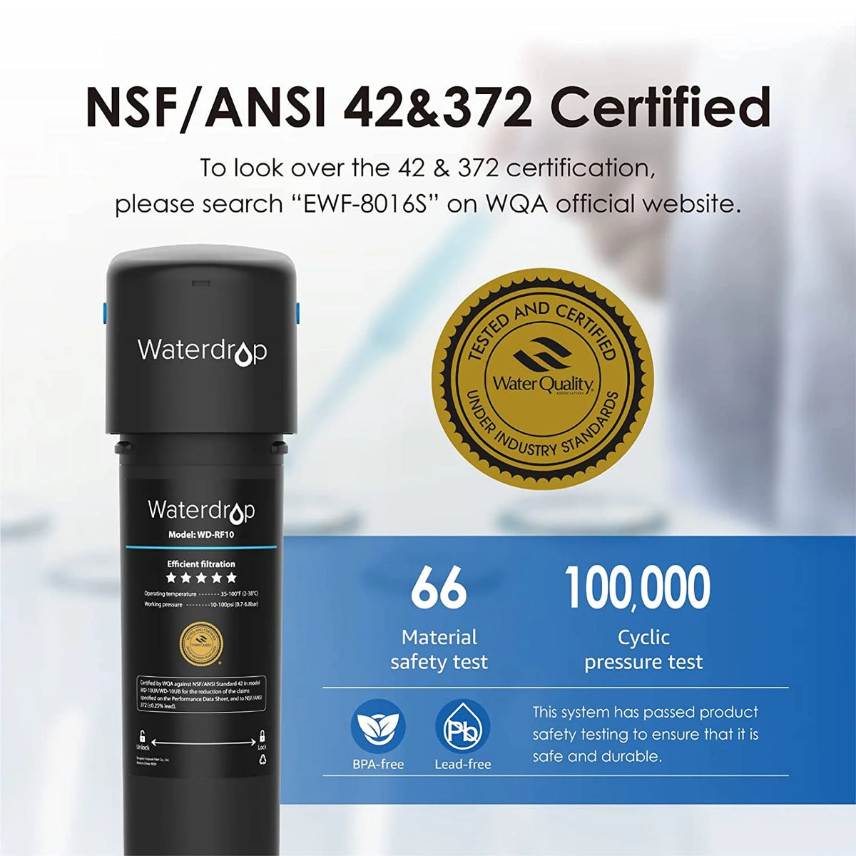 Under Sink Water Filter System, 8000 Gallons Ultra High Capacity V394