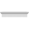 Unfinished Polyurethane Crosshead Entry Door Casing Accent in White S30155