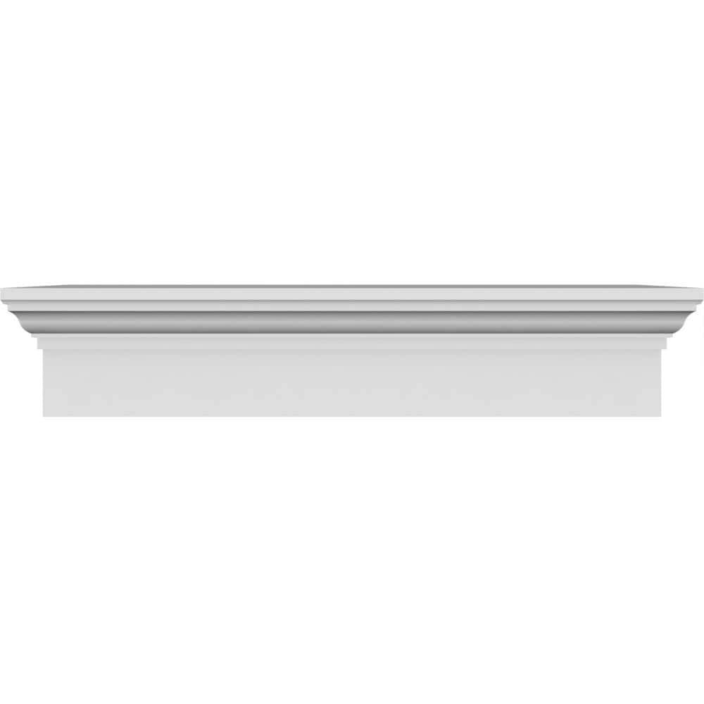 Unfinished Polyurethane Crosshead Entry Door Casing Accent in White S30155